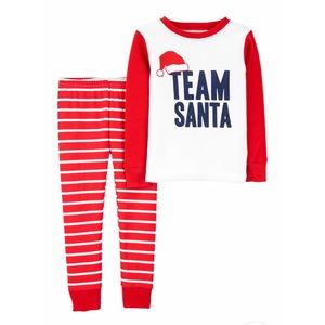 NEW Carter’s Santa 🎅 Team Pajama Set Size 8